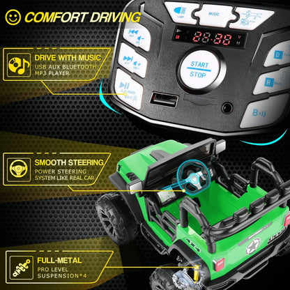 12V Electric Ride-On Car for Kids - Lamborghini and Mercedes Benz G500 Models