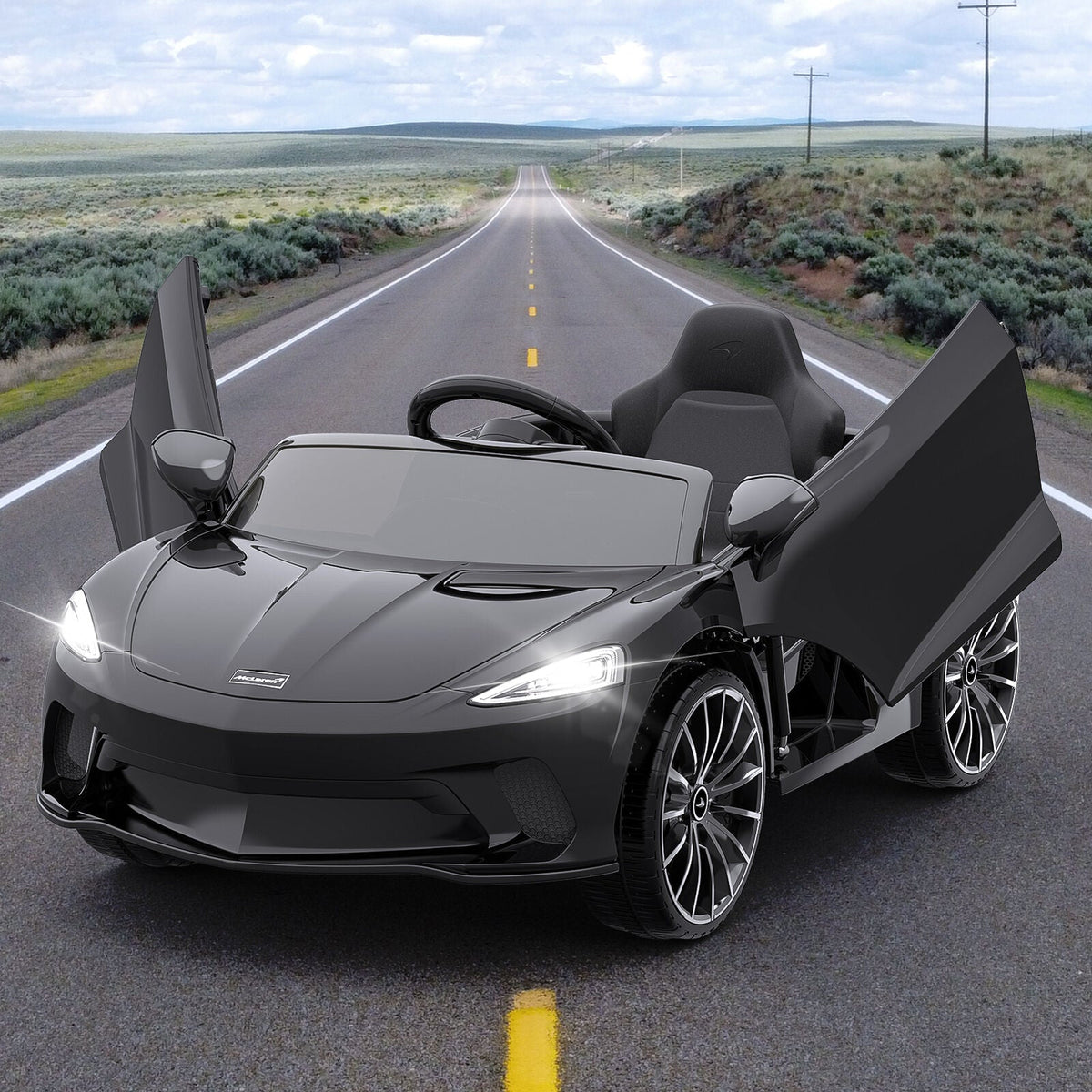 12V Licensed McLaren Battery Powered 2 Speed Sports Car Toy for Kids