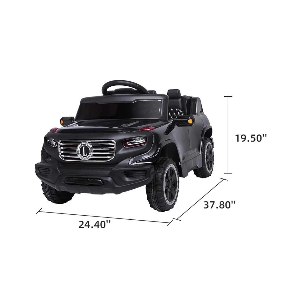 Electric Ride-On Car for Kids with Adjustable Seat and Remote Control - 4 Wheel Power Toy