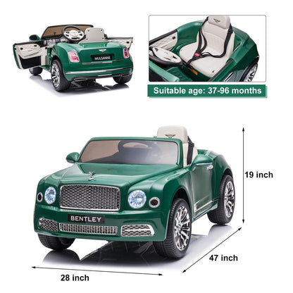 Electric Ride-On Car for Kids with LED Headlights and 2 Speed Options