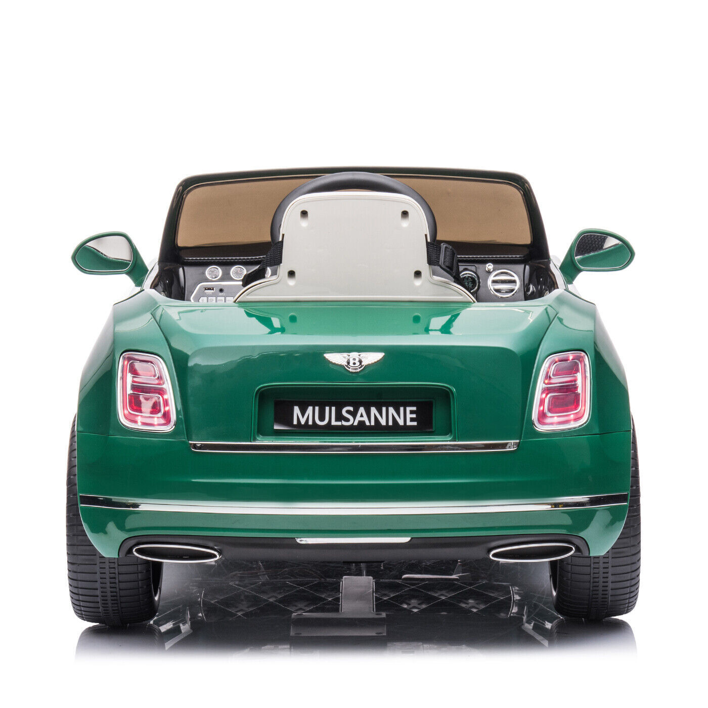 Electric Ride-On Car for Kids with LED Headlights and 2 Speed Options