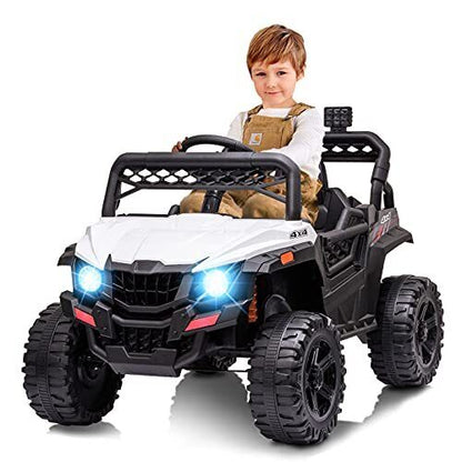 Electric Ride-On Car for Kids with LED Lights, Music, and Remote Control - Perfect Gift for Little Drivers!