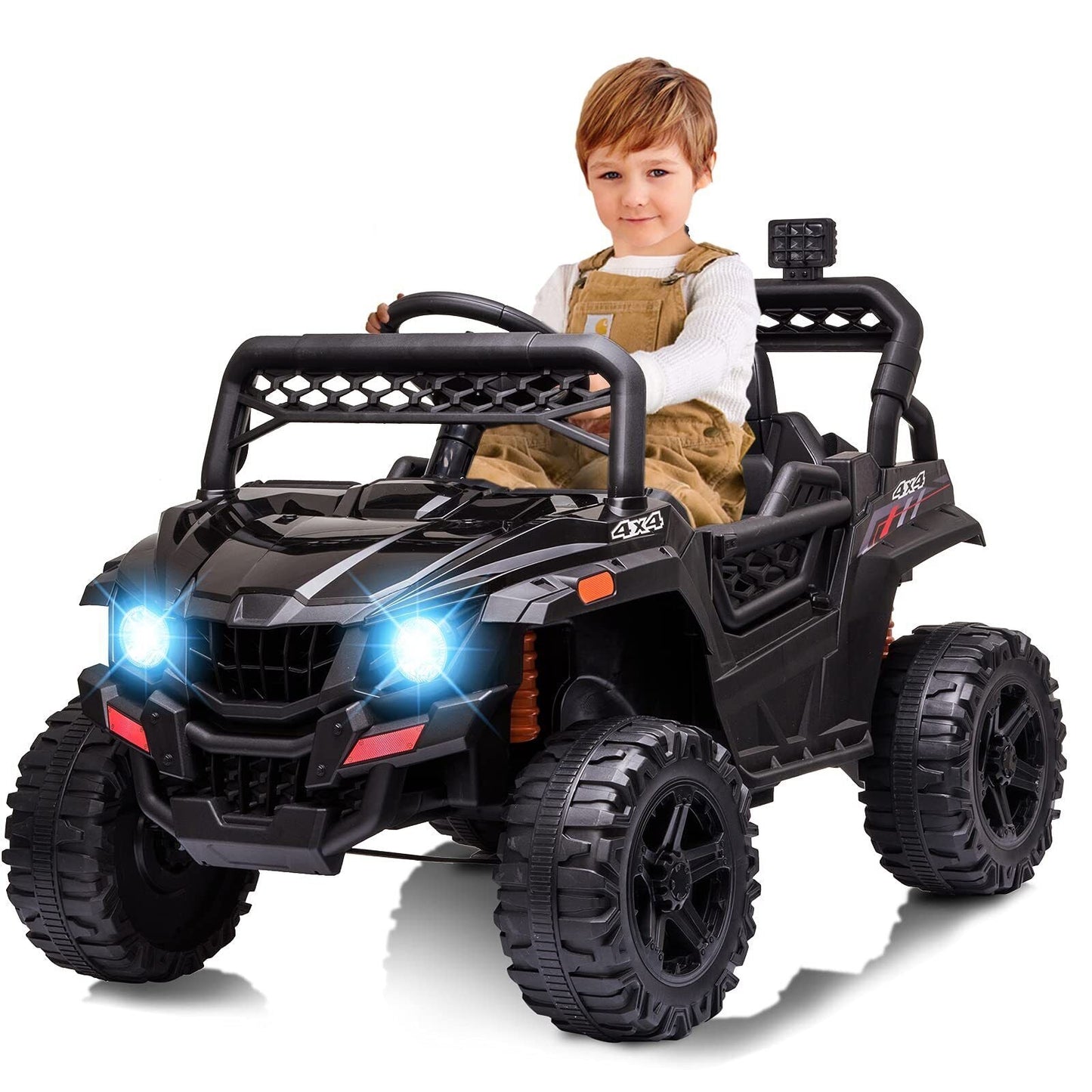 Electric Ride-On Car for Kids with LED Lights, Music, and Remote Control - Perfect Gift for Little Drivers!