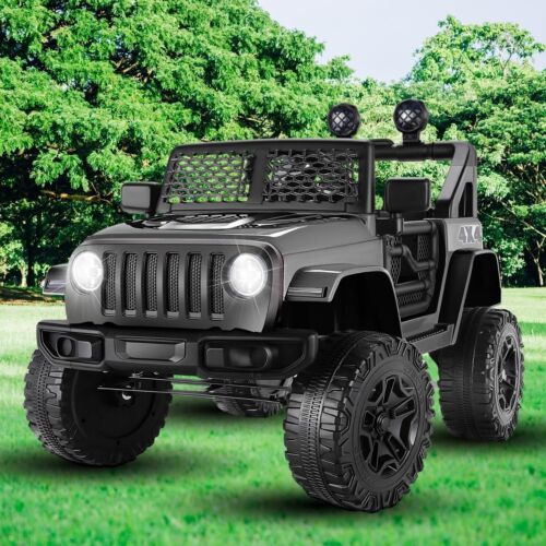 Electric Ride-On Car for Kids with MP3 Music, Lights, and Remote Control - AUX and USB Compatible