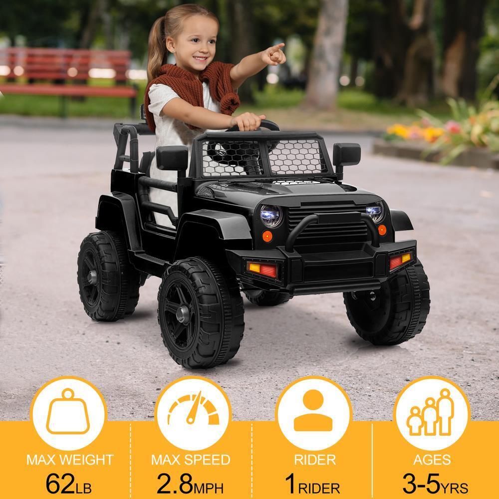 Electric Ride-On Car for Kids with Music, Lights, and Remote Control - Ensuring Safe Fun!