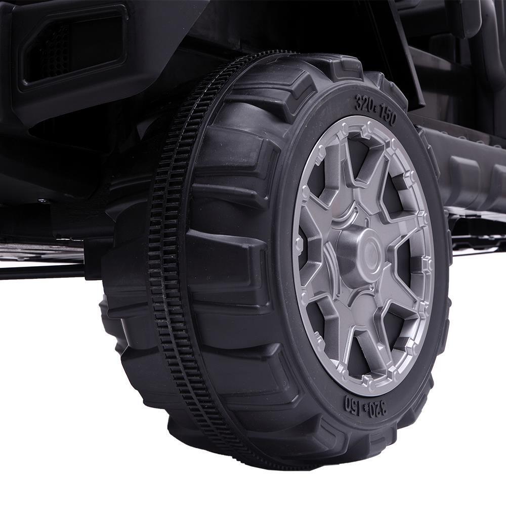 Electric Ride-On Car for Kids with Remote Control - 3 Speeds, 12V Battery, Black