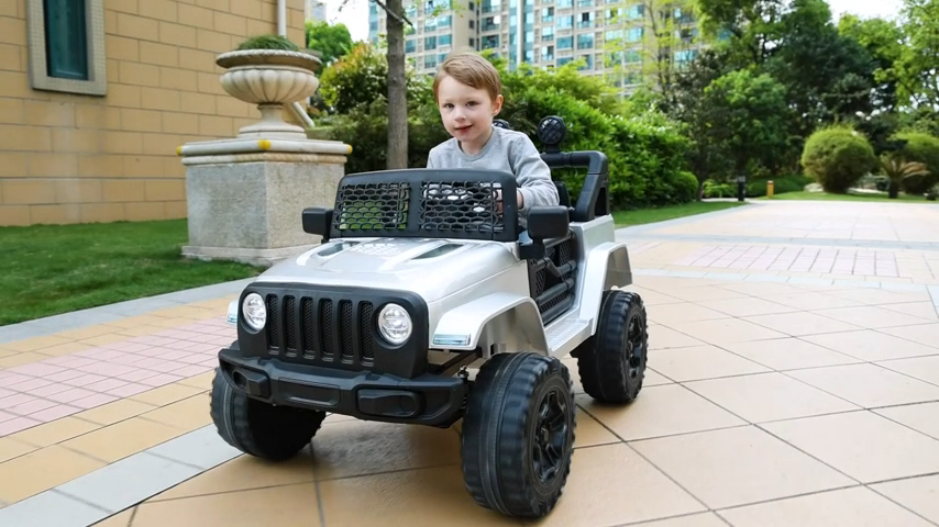 12V Electric Ride-On Car for Kids with Remote Control and 3-Speed Motor