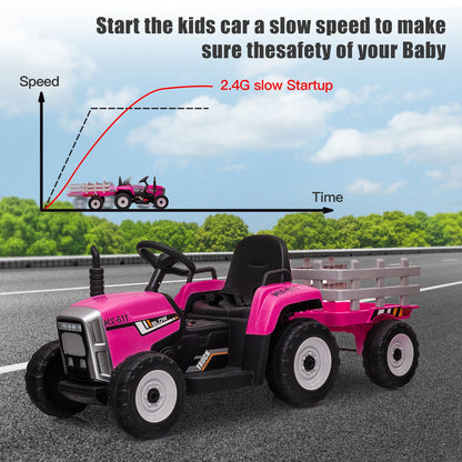 Electric Ride-On Car for Kids with Remote Control and LED Lights - 12V Battery Powered Toy Vehicle