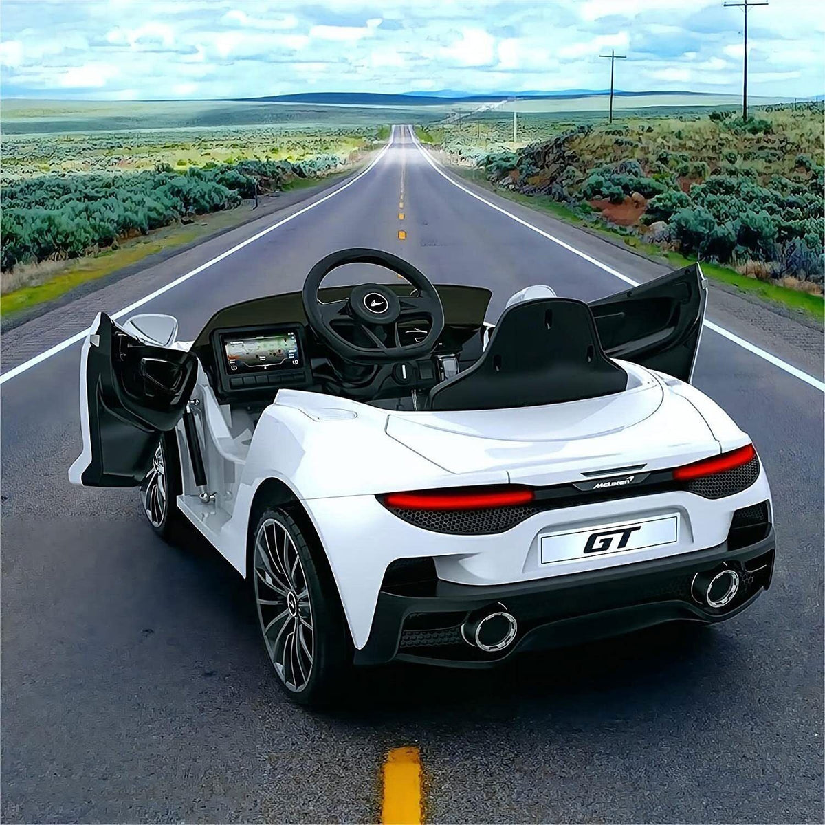 Electric Ride-On Car for Kids with Remote Control and LED Lights - Perfect Holiday Gift!
