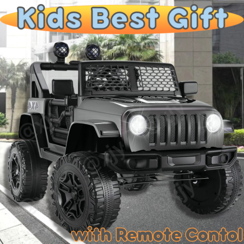 Electric Ride-On Car for Kids with Remote Control and MP3 Player - 12V Children's Truck Toy