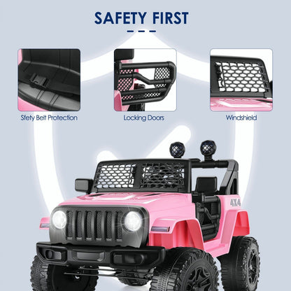 Electric Ride-On Car for Kids with Remote Control and MP3 Player - 12V Truck Design