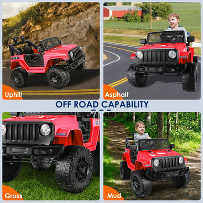 Electric Ride-On Car for Kids with Remote Control and MP3 Player - 12V Truck Design