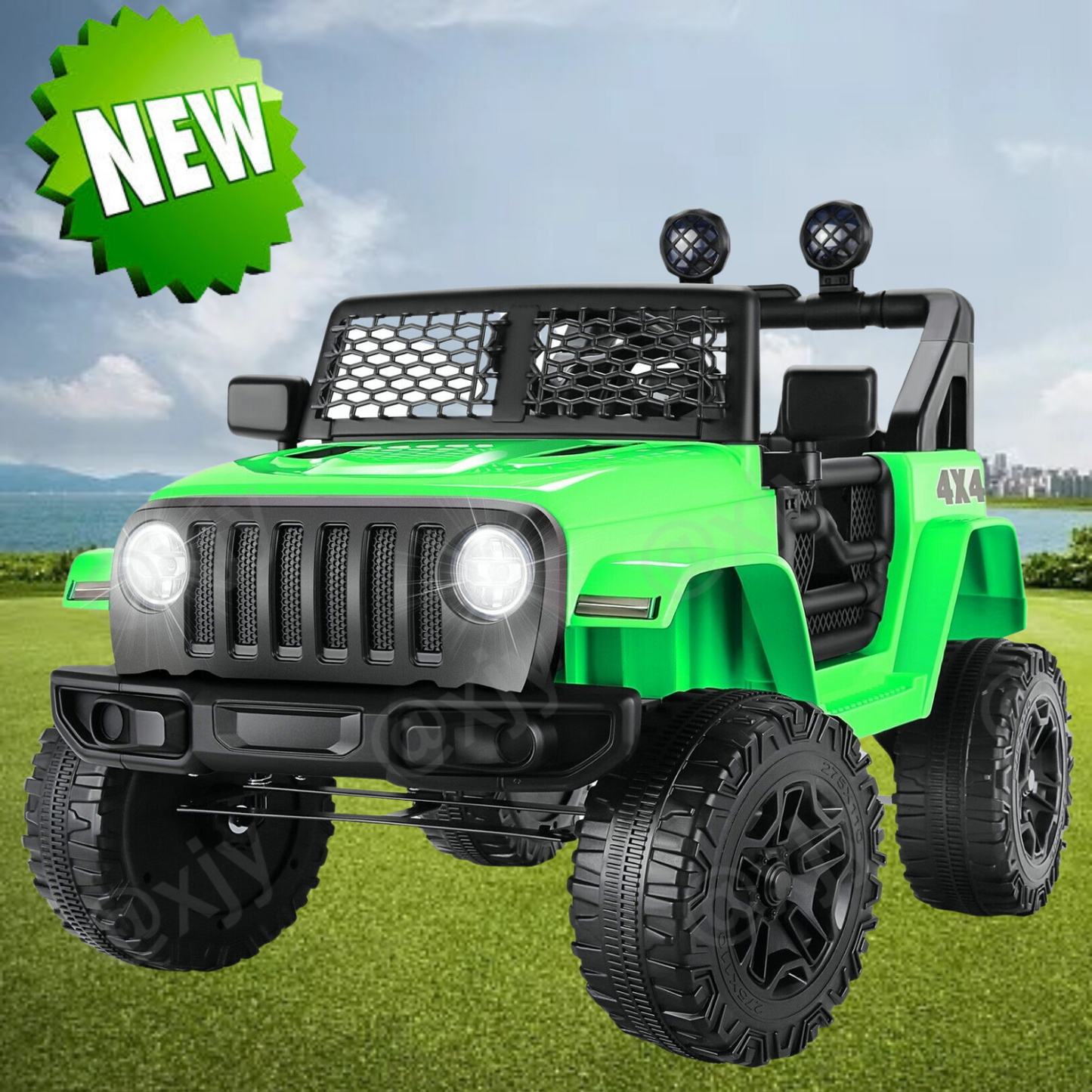 Electric Ride-On Car for Kids with Remote Control and MP3 Player - 12V Truck Design