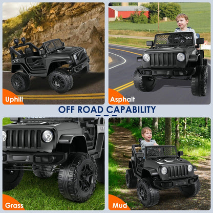 Electric Ride-On Car for Kids with Remote Control and MP3 Player - 12V Children's Truck Toy