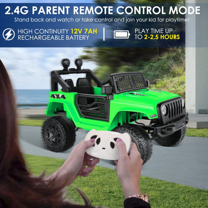 Electric Ride-On Car for Kids with Remote Control and MP3 Player - 12V Children's Truck Toy