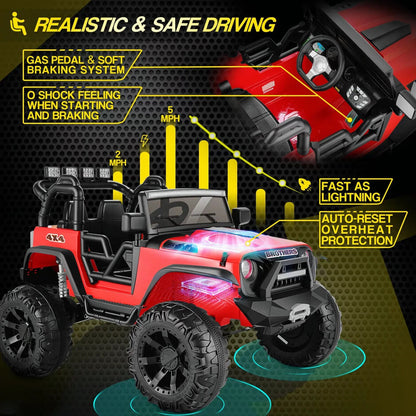 Electric Ride-On Car for Kids with Remote Control and MP3 Player - Perfect Gift for Children