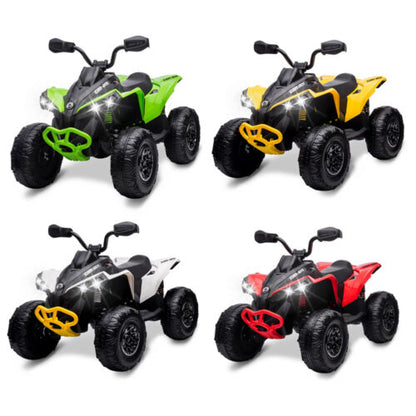 Electric Ride-On Car for Kids with Remote Control, LED Lights, and Music
