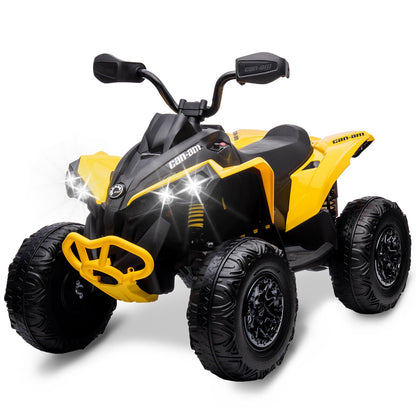 Electric Ride-On Car for Kids with Remote Control, LED Lights, and Music