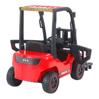 Electric Ride-On Car Toy with 3 Speeds and Lifting Rod for Children