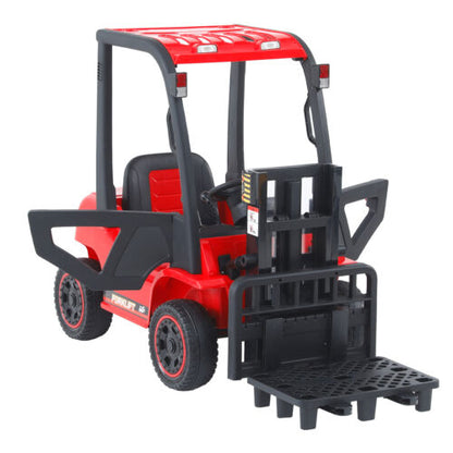 Electric Ride-On Car Toy with 3 Speeds and Lifting Rod for Children