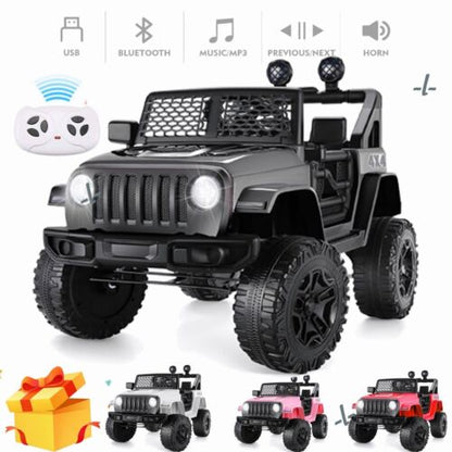 Electric Ride-On Car Truck for Kids with MP3, LED Lights, and Remote Control - 12V 7Ah