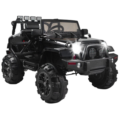 Electric Ride-On Car Truck for Kids with Remote Control, MP3 Player, and LED Lights - 3 Speed Options