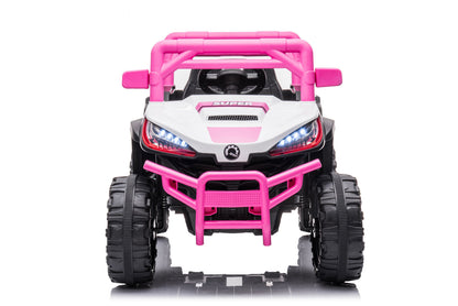 Electric Ride-On Car Truck for Kids with Remote Control, Music, and LED Lights - 12V One-Button Start