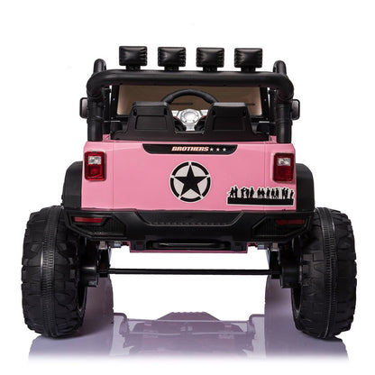 Electric Ride-On Truck for Kids with Remote Control and MP3 Player - Seats 2