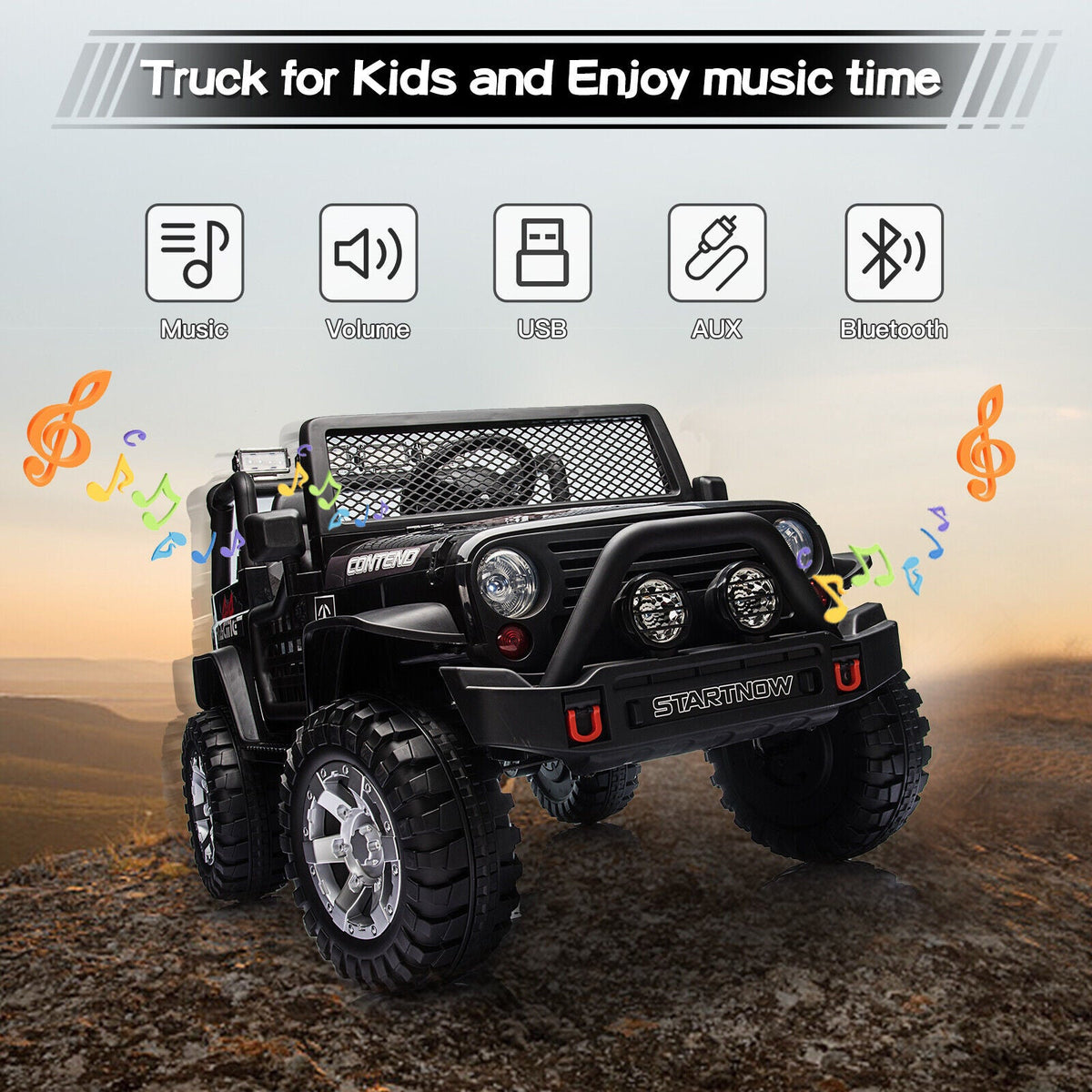 Electric Ride-On Jeep Truck Excavator ATV for Kids with Remote Control - Perfect Gift for Young Adventurers