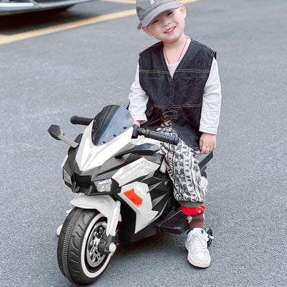 Electric Ride-On Motorbike for Kids - 12V Rechargeable 2-Wheel Car