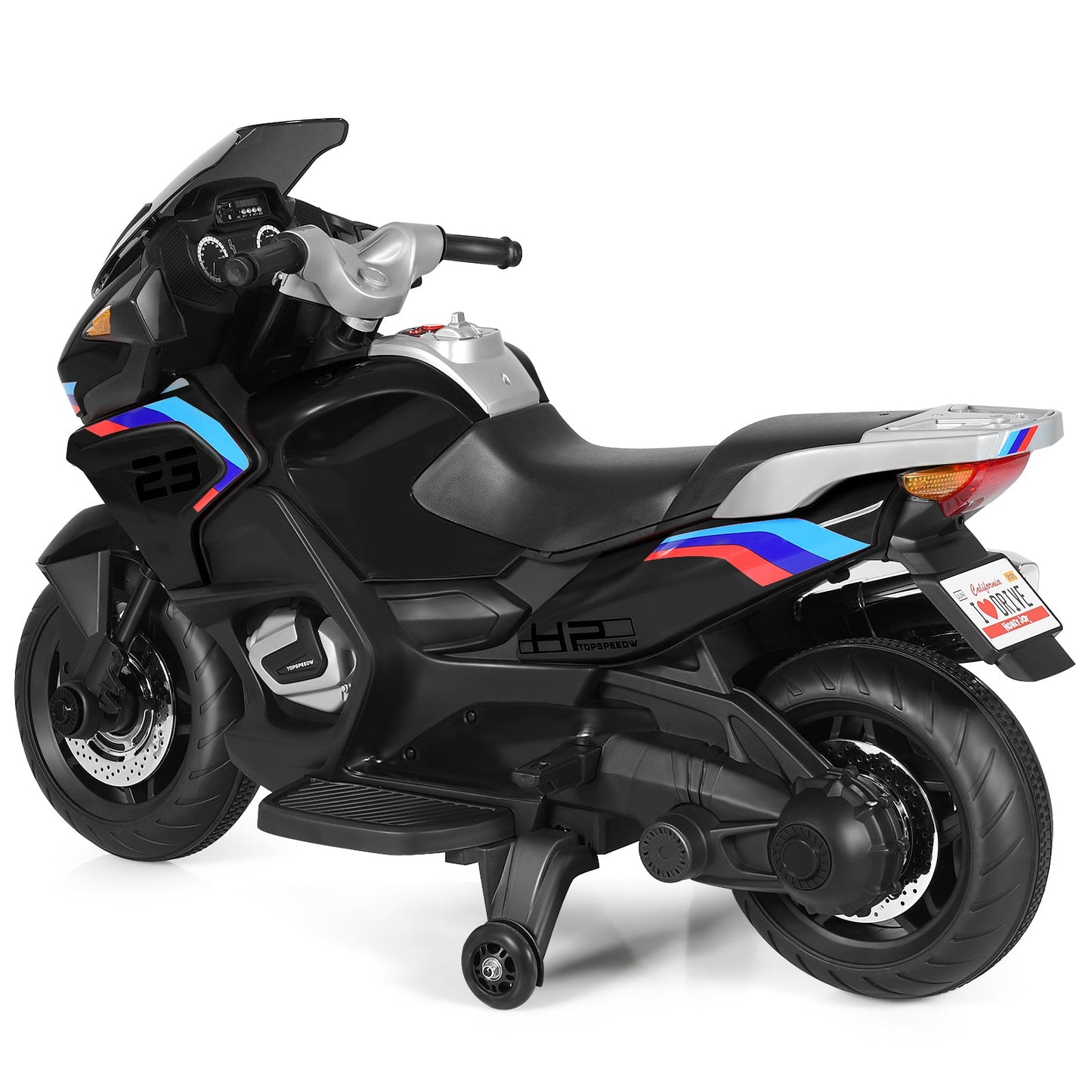 Electric Ride-On Motorcycle Toy for Kids with Headlights and Music