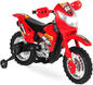 Electric Ride-On Motorcycle with Headlights, Training Wheels, and Treaded Tires - 2mph Top Speed