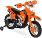 Electric Ride-On Motorcycle with Headlights, Training Wheels, and Treaded Tires - 2mph Top Speed