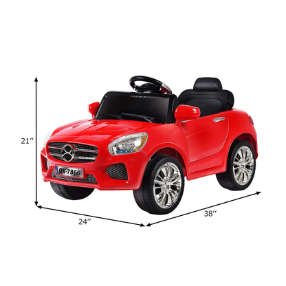 Electric Ride-On Sports Car Toy for Kids - Battery-Powered Coche De Juguete Para Montar