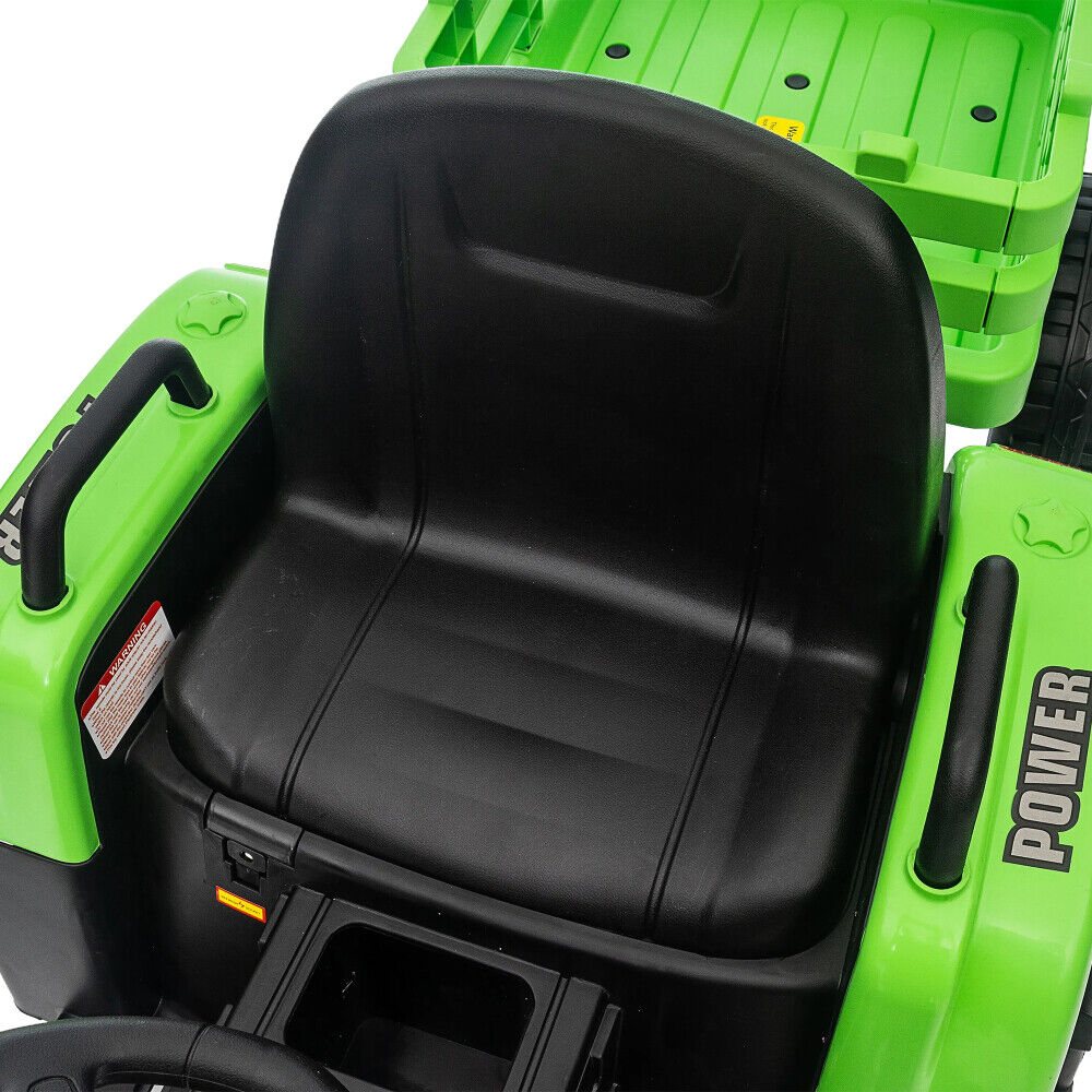 Electric Ride-On Tractor with Remote Control for Kids - 12V Battery Powered Toy Car
