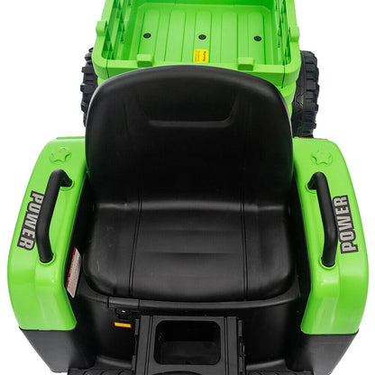 Electric Ride-On Tractor with Remote Control for Kids - 12V Battery Powered Toy Car