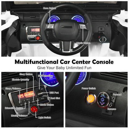 Electric Ride-On Truck for Kids with MP3, LED Lights, and Spring Suspension