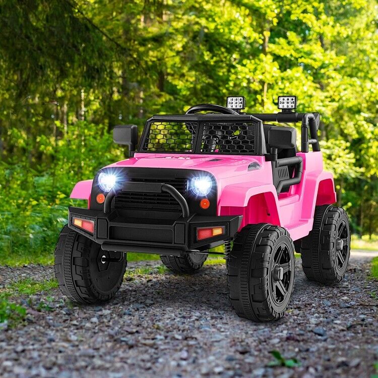 Electric Ride-On Truck for Kids with Remote Control and Headlights - 12V Children's Toy Car
