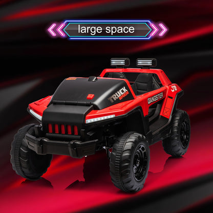 Electric Ride-On Truck for Kids with Remote Control, Bluetooth MP3, and Gift Option - 24V