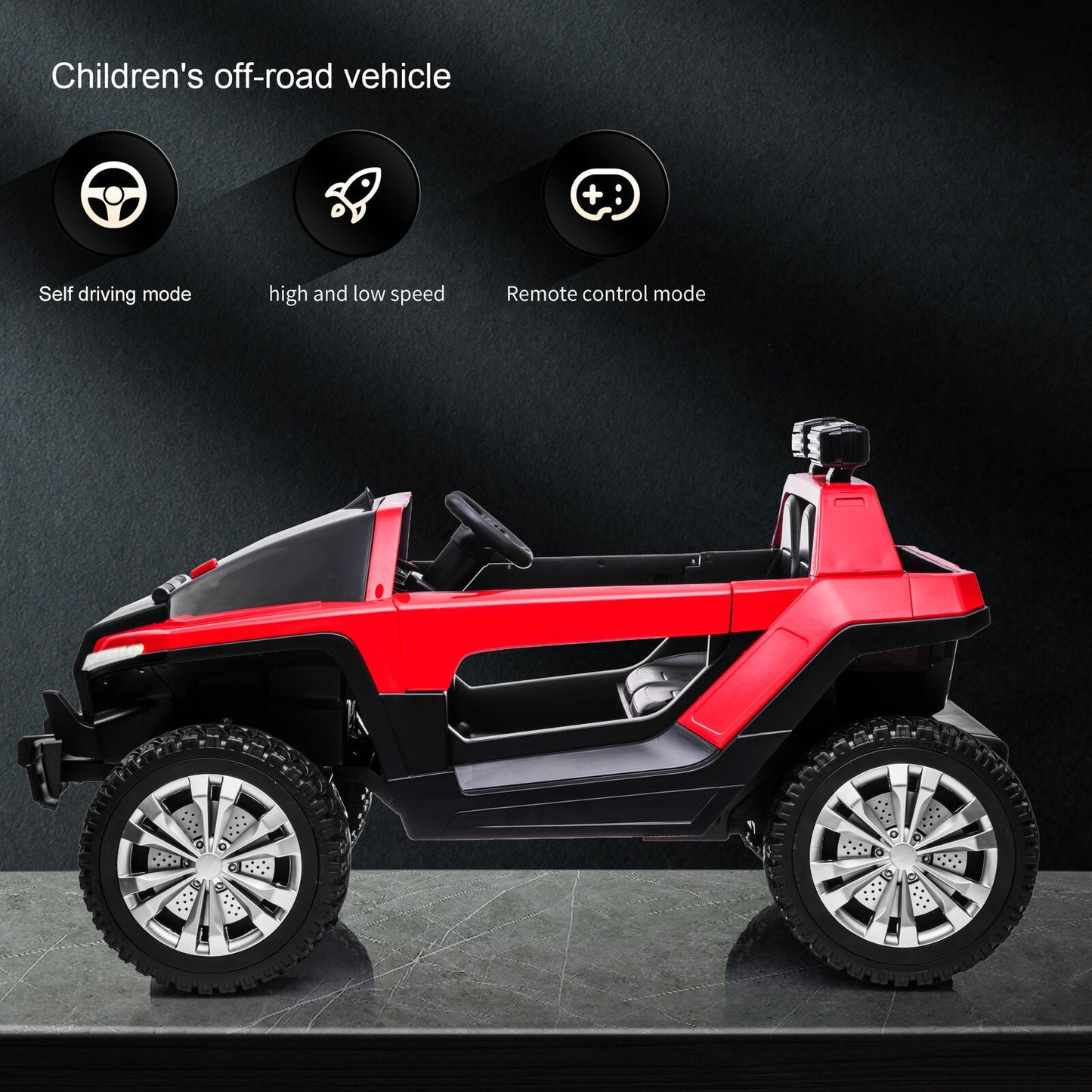Electric Ride-On Truck for Kids with Remote Control, Bluetooth MP3, and Gift Option - 24V