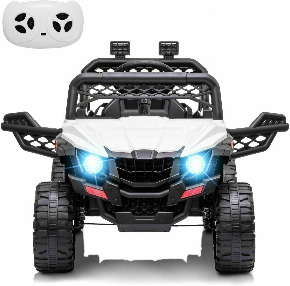 Electric Ride-On Truck for Kids with Remote Control, LED Lights, and Music