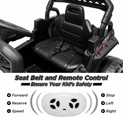 Electric Ride-On Truck for Kids with Remote Control, LED Lights, and Music