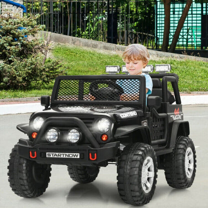 Electric Ride-On Truck for Kids with Remote Control, Lights, and Music - Perfect for Outdoor Fun!