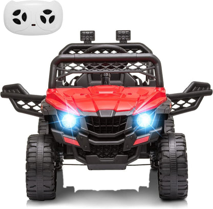 Electric Ride-On Truck for Kids with Seat Belt and Remote Control - 12V US Model