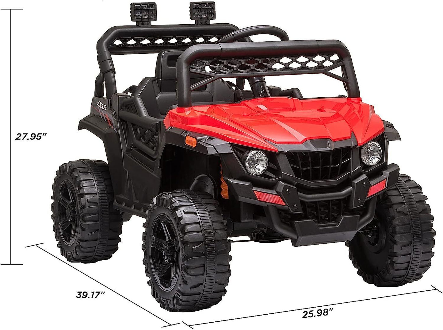Electric Ride-On Truck for Kids with Seat Belt and Remote Control - 12V US Model