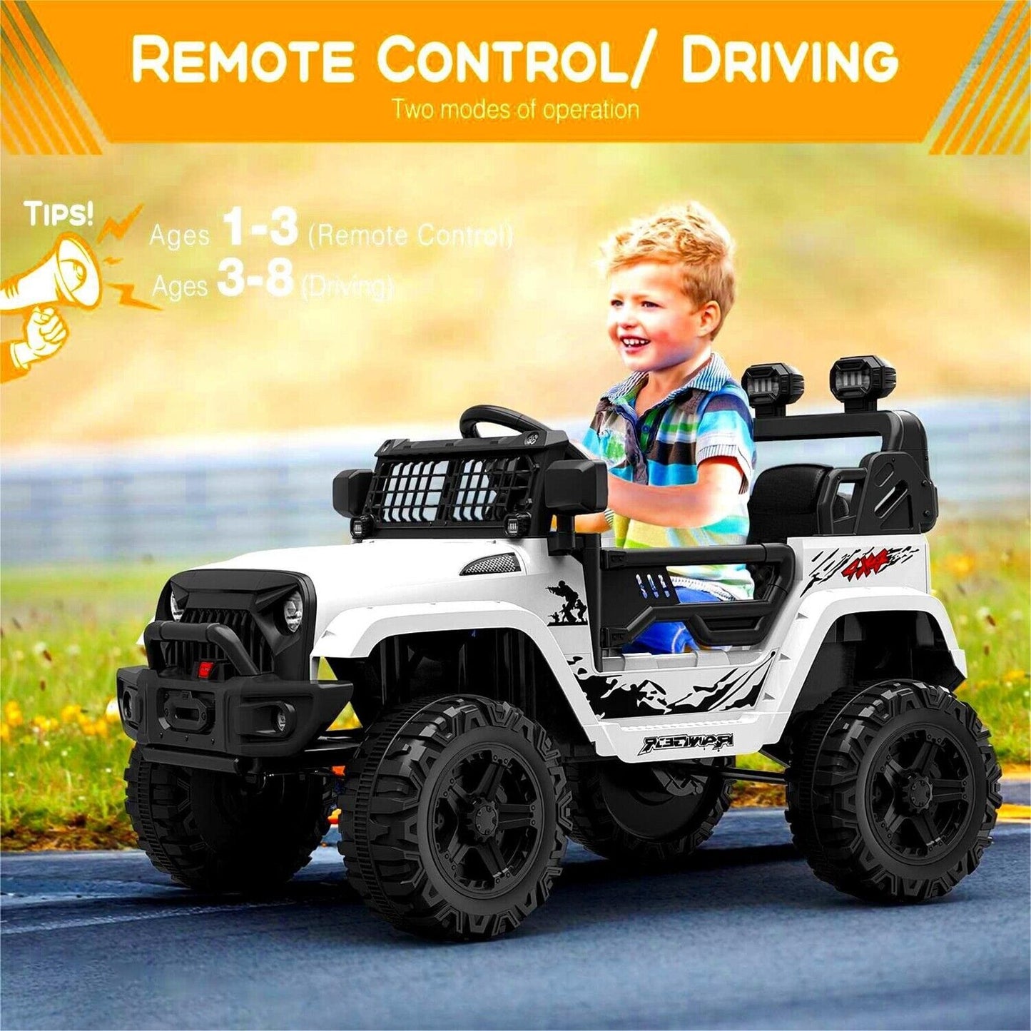 Fun and Exciting 12V Ride-On Truck Car Toys for Kids Ages 3-8 with Remote Control