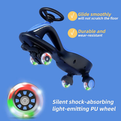 Electric Ride-On Wiggle Car for Toddlers Ages 3 and Up