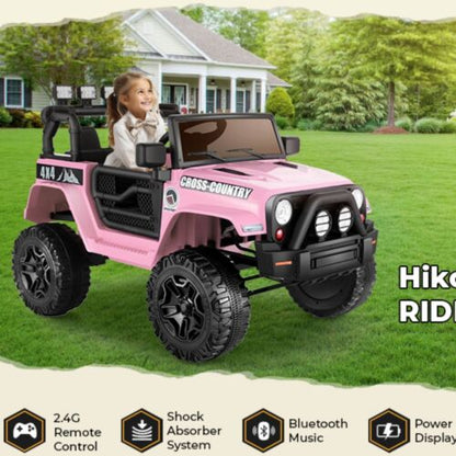 Electric SUV Ride-On Car for Kids with Parental Remote Control and LED Lights - 12V
