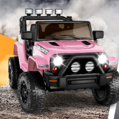 Electric SUV Ride-On Car for Kids with Parental Remote Control and LED Lights - 12V