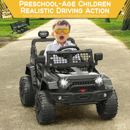 Electric Toy Jeep for Kids with Bluetooth Remote Control - Perfect Xmas Gift!